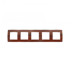 PRIME 5 GANG FRAME IP20 WOOD 1000119406