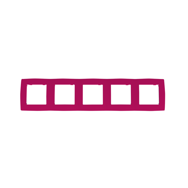 PRIME 5 GANG FRAME IP20 PINK 1000119407