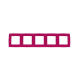 PRIME 5 GANG FRAME IP20 PINK 1000119407