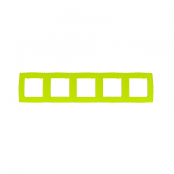 PRIME 5 GANG FRAME IP20 LIGHT GREEN 1000119408 PRIME 5 GANG FRAME IP20 LIGHT GREEN 1000119408