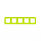 PRIME 5 GANG FRAME IP20 LIGHT GREEN 1000119408