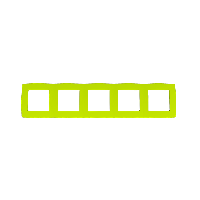 PRIME 5 GANG FRAME IP20 LIGHT GREEN 1000119408 PRIME 5 GANG FRAME IP20 LIGHT GREEN 1000119408