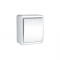 MURATA 1 GANG PUSH BUTTON SWITCH   LED LAMP  LIGHT SYMBOL  WALL MOUΝΤED SCREWS 1P 10A 250VAC IP20 WHITE 1000222001