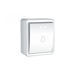 MURATA 1 GANG PUSH BUTTON SWITCH  amp  LED LAMP (12VAC) 