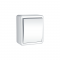 MURATA 1 GANG PUSH BUTTON SWITCH WALL MOUΝΤED SCREWS 1P 10A 250VAC IP20 WHITE 1000222301