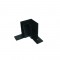 MATTE BLACK 90° CORNER FOR MAGNETIC SURFACE/PENDANT TRACK MS90B