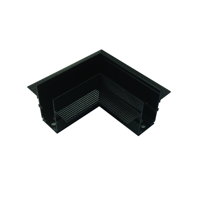 MATTE BLACK 90° CORNER FOR MAGNETIC TRIMLESS TRACK MT90B