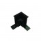 MATTE BLACK 90° CORNER FOR MAGNETIC RECESSED TRACK MR90B