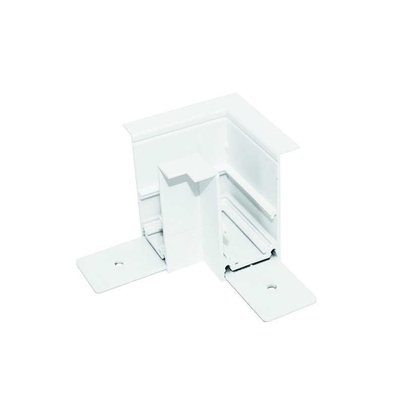 MATTE WHITE 90° CORNER FOR MAGNETIC RECESSED TRACK MR90W