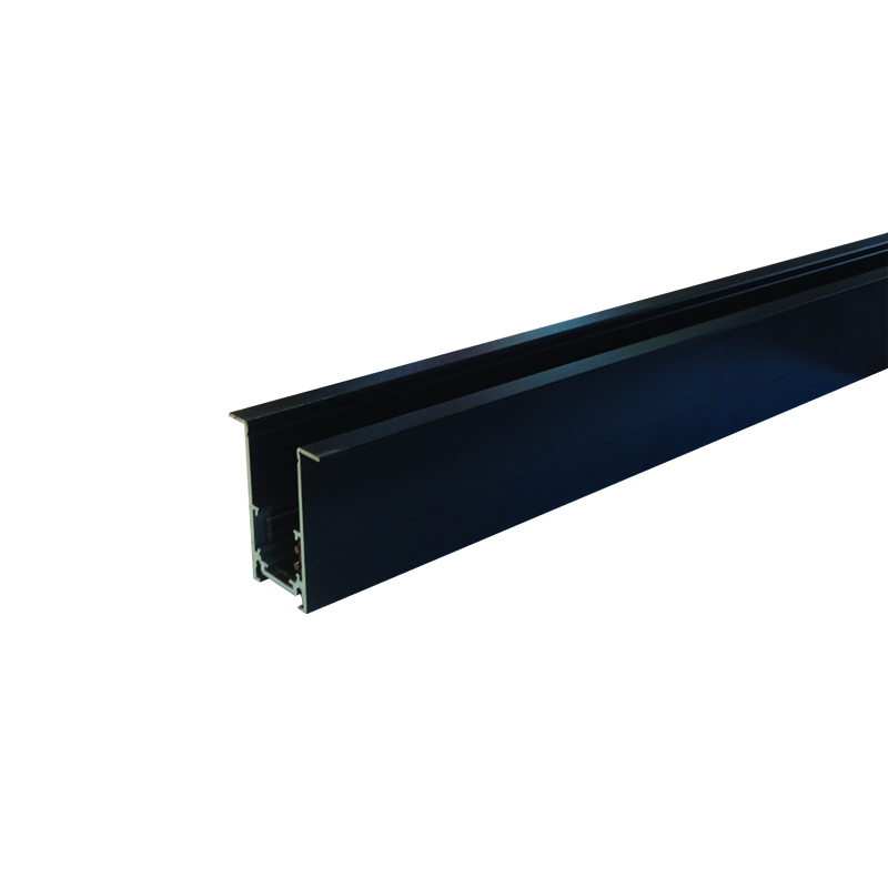 MAGNETIC RECESSED TRACK 48V DC 3M MATTE BLACK MR3MB