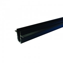 MAGNETIC TRIMLESS TRACK 48V DC 1M MATTE BLACK MT1MB
