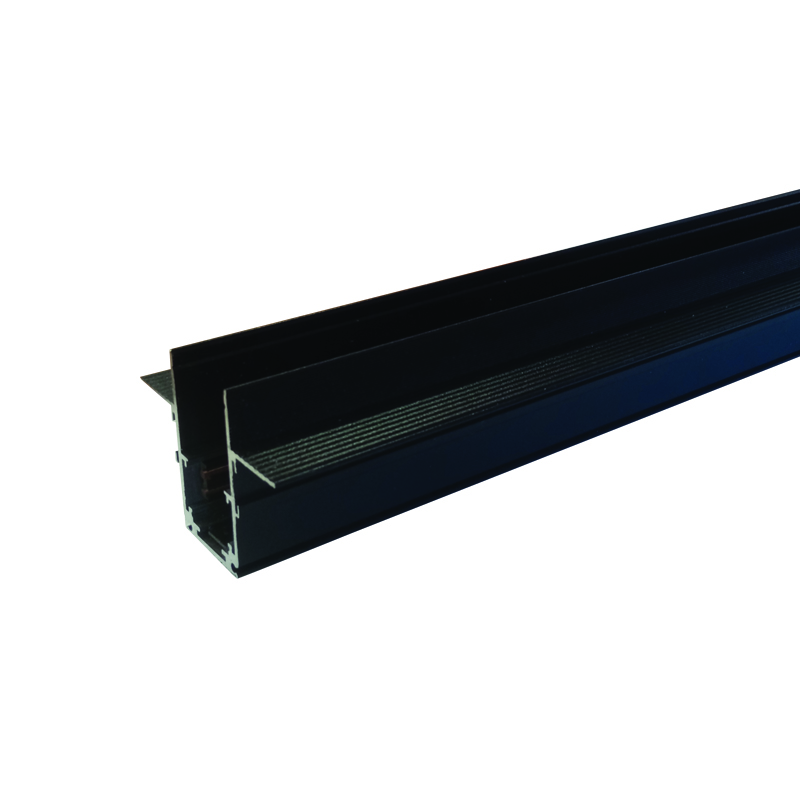MAGNETIC TRIMLESS TRACK 48V DC 2M MATTE BLACK MT2MB