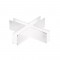MATTE WHITE CONNECTOR  +  FOR MAGNETIC SURFACE/PENDANT TRACK MSCROSSW