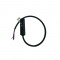 MATTE BLACK ELECTRICAL FEEDER FOR MAGNETIC TRACK 48V DC WITH 0,5M WIRE MF05MB