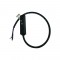 MATTE BLACK ELECTRICAL FEEDER FOR MAGNETIC TRACK 48V DC WITH 2M WIRE MF2MB