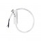 MATTE WHITE ELECTRICAL FEEDER FOR MAGNETIC TRACK 48V DC WITH 2M WIRE MF2MW