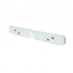 MATTE WHITE ADJUSTABLE ELECTRICAL CONNECTOR FOR MAGNETIC TRACK 48V DC MADJW