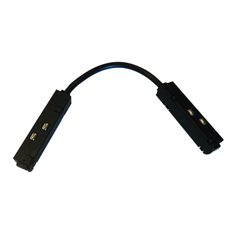 MATTE BLACK CABLE CORNER ELECTRICAL CONNECTOR FOR MAGNETIC TRACK 48V DC MCCB