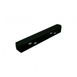 MATTE BLACK STRAIGHT ELECTRICAL CONNECTOR FOR MAGNETIC TRACK 48V DC MSCB