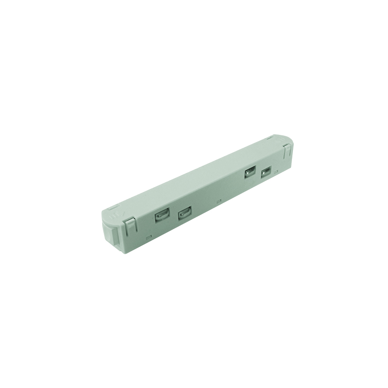 MATTE WHITE STRAIGHT ELECTRICAL CONNECTOR FOR MAGNETIC TRACK 48V DC MSCW