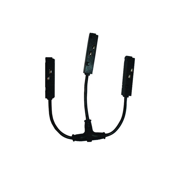 MATTE BLACK T ELECTRICAL CONNECTOR FOR MAGNETIC TRACK 48V DC MTCB MATTE BLACK T ELECTRICAL CONNECTOR FOR MAGNETIC TRACK 48V DC MTCB