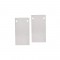 MATTE WHITE END CUPS(SET OF 2 PCS) FOR SURFACE/RECCESED MAGNETIC TRACK WITH SCREWS MSRECW