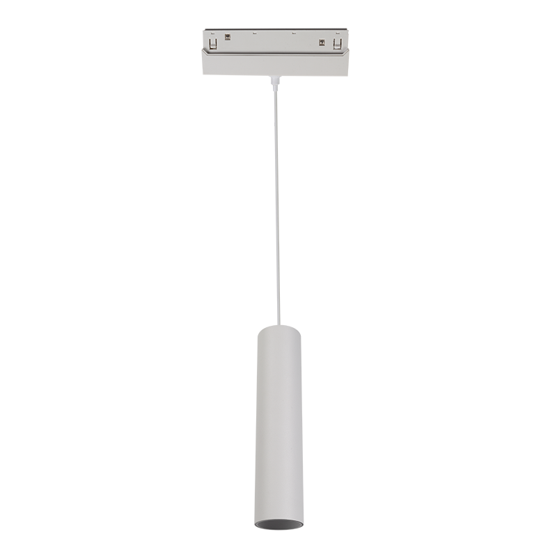 MATTE WHITE MAGNETIC PENDANT LUMINAIRE 48V DC 9W 3000K 950LM 36° OSRAM RA90 Φ50 220MM HUBEP930W MATTE WHITE MAGNETIC PENDANT LUMINAIRE 48V DC 9W 3000K 950LM 36° OSRAM RA90 Φ50 220MM HUBEP930W