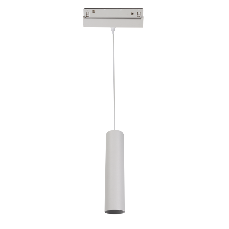 MATTE WHITE MAGNETIC PENDANT LUMINAIRE 48V DC 9W 4000K 1030LM 36° OSRAM RA90 Φ50 220MM HUBEP940W