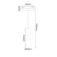 MATTE WHITE MAGNETIC PENDANT LUMINAIRE 48V DC 9W 4000K 1030LM 36° OSRAM RA90 Φ50 220MM HUBEP940W