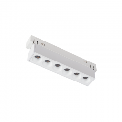 MATTE WHITE MAGNETIC LINEAR 48V DC 6W 4000K 550LM 36° OSRAM RA90 L112MM MEYE640W