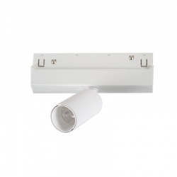 MATTE WHITE MAGNETIC MINI SPOT 48V DC 6W 3000K 600LM 24° OSRAM RA90 Φ30 60MM HUBEM630W