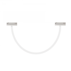 MATTE WHITE MAGNETIC NEON LUMINAIRE 48V DC 20W 3000K 1500LM 360° RA90 Φ22 1000ΜΜ COSMO2030W
