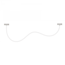 MATTE WHITE MAGNETIC NEON LUMINAIRE 48V DC 40W 3000K 3000LM 360° RA90 Φ22 2000ΜΜ COSMO4030W