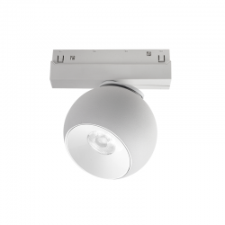 MATTE WHITE MAGNETIC SPOT 48V DC 12W 4000K 1050LM 36° OSRAM RA90 Φ100 134MM IONA1240W