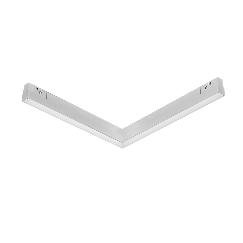 MATTE WHITE MAGNETIC LINEAR 90° CORNER 48V DC 20W 4000K 1750LM 110° OSRAM RA90 L322 307MM LUCCA902040W