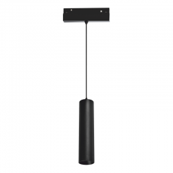 MATTE BLACK MAGNETIC PENDANT LUMINAIRE 48V DC 9W 4000K 1030LM 36° OSRAM RA90 Φ50 220MM HUBEP940B MATTE BLACK MAGNETIC PENDANT LUMINAIRE 48V DC 9W 4000K 1030LM 36° OSRAM RA90 Φ50 220MM HUBEP940B