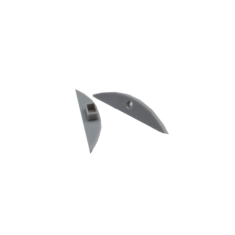 Set of 2 pcs plastic caps for P21 Profile with without hole EP21 Set of 2 pcs plastic caps for P21 Profile with without hole EP21
