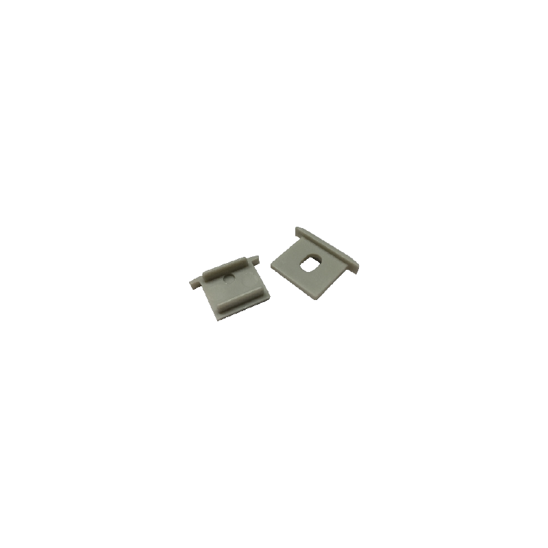 SET OF GREY PLASTIC END CAPS FOR P139, 1PC WITH HOLE 1PC WITHOUT HOLE EP139 SET OF GREY PLASTIC END CAPS FOR P139, 1PC WITH HOLE 1PC WITHOUT HOLE EP139