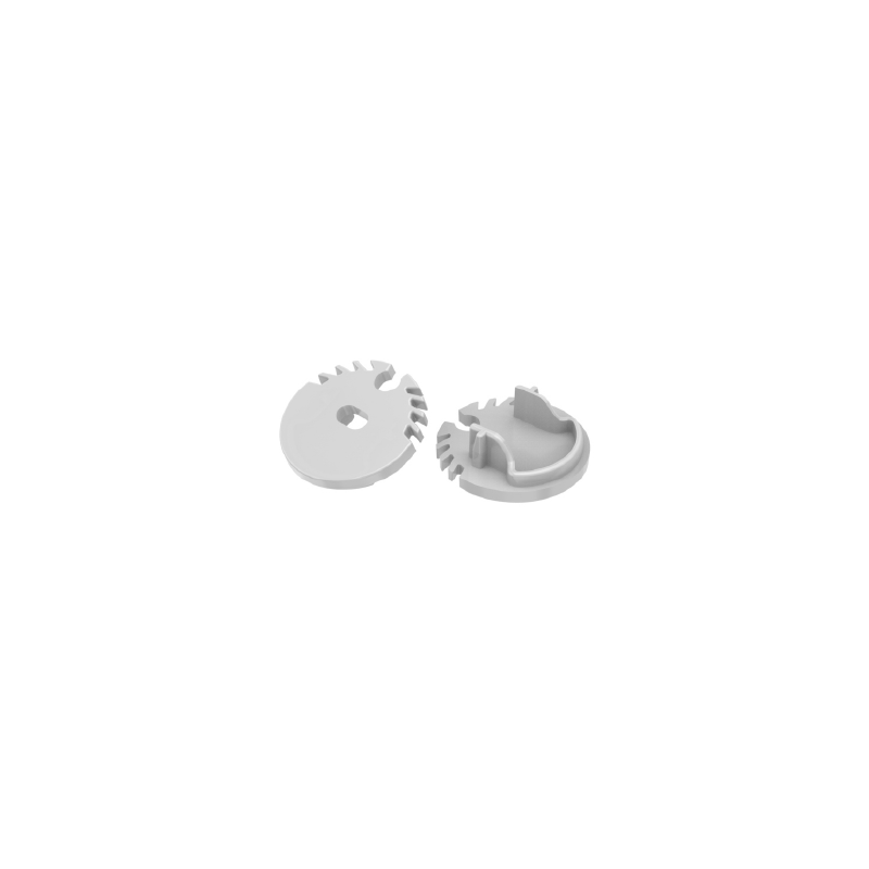 SETS OF PLASTIC END CUPS FOR P8N-2 PCS, 1 WITH HOLE AND 1 WITHOUT HOLE EP8