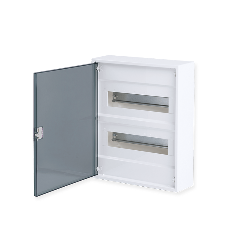 SURFACE MOUNTING ENCLOSURE 24 MODULES TRANSPARENT DOOR 2 ROWS IP40 282N24ALFA