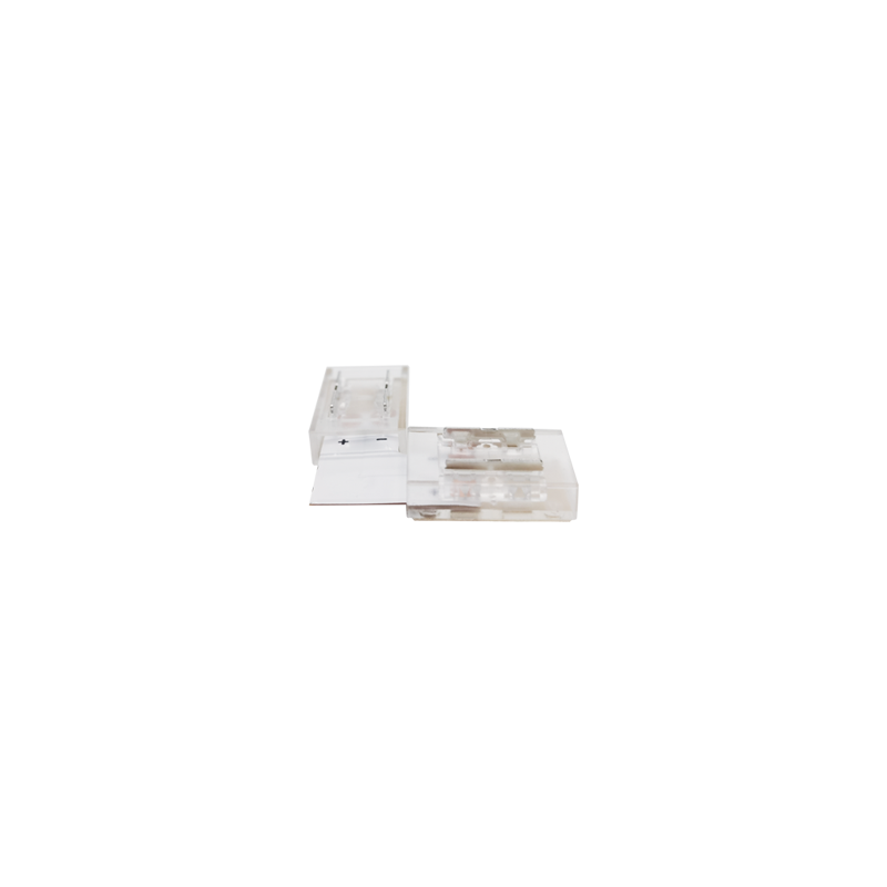 ^90° TRANSPARENT CONNECTOR FOR LED COB STRIP IP20 8MM CORN8C