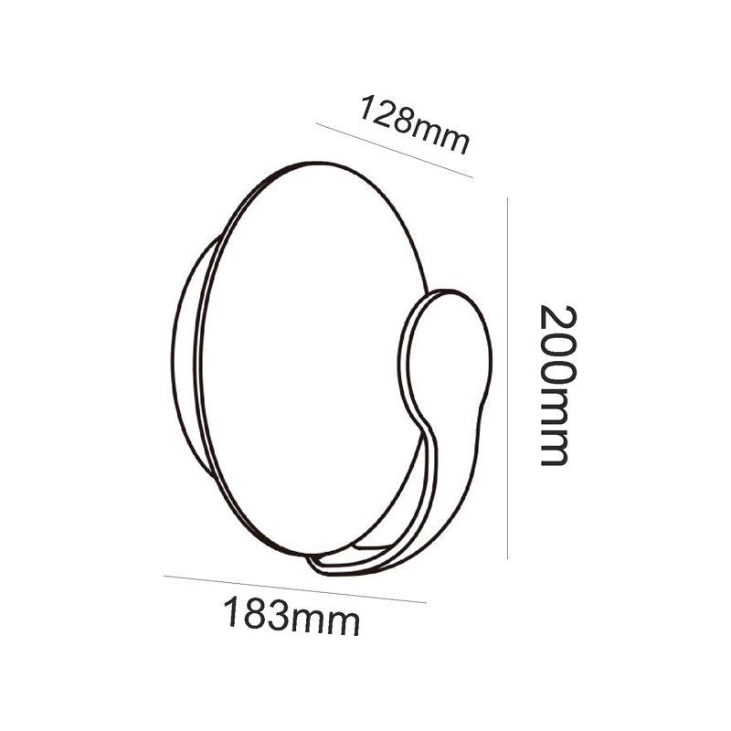 ^LED COB WALL LUMINAIRE 12W 580LM 120° 230V AC 3.000K MATT WHITE CRI80 IP65 30.000HRS LG1055W