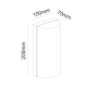^LED SMD WALL LUMINAIRE 10W 560LM 138° 230V AC 3.000K DARK GREY CRI80 IP65 30.000HRS LG1322G
