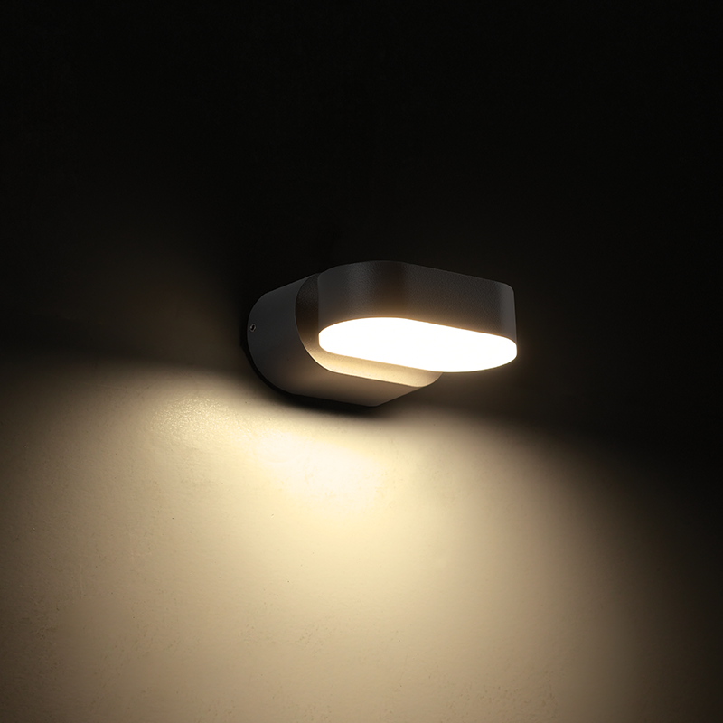 ^LED SMD WALL LUMINAIRE 7W 320LM 100° 230V AC 3.000K DARK GREY CRI80 IP54 30.000HRS LG1681G