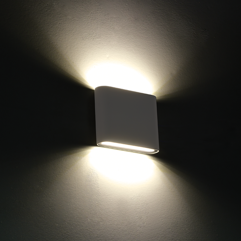 ^LED SMD WALL LUMINAIRE 7W 310LM 60° 230V AC 3.000K MATT WHITE CRI80 IP54 30.000HRS LG2631W