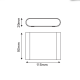 ^LED SMD WALL LUMINAIRE 7W 310LM 60° 230V AC 3.000K MATT WHITE CRI80 IP54 30.000HRS LG2631W