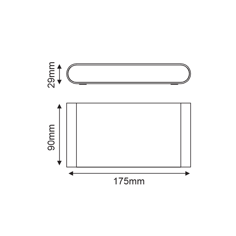 ^LED SMD WALL LUMINAIRE 11W 570LM 60° 230V AC 3.000K MATT WHITE CRI80 IP54 30.000HRS LG2632W