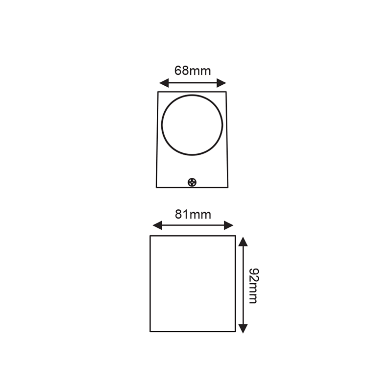 ^GU10 WALL LUMINAIRE 230V AC DARK GREY IP65 MAX.35W LG2203GU10G ^GU10 WALL LUMINAIRE 230V AC DARK GREY IP65 MAX.35W LG2203GU10G