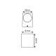 ^GU10 WALL LUMINAIRE 230V AC DARK GREY IP65 MAX.35W LG2203GU10G ^GU10 WALL LUMINAIRE 230V AC DARK GREY IP65 MAX.35W LG2203GU10G