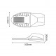 LED STREET LUMINAIRE 80W 4.000K 230V NAYA8040